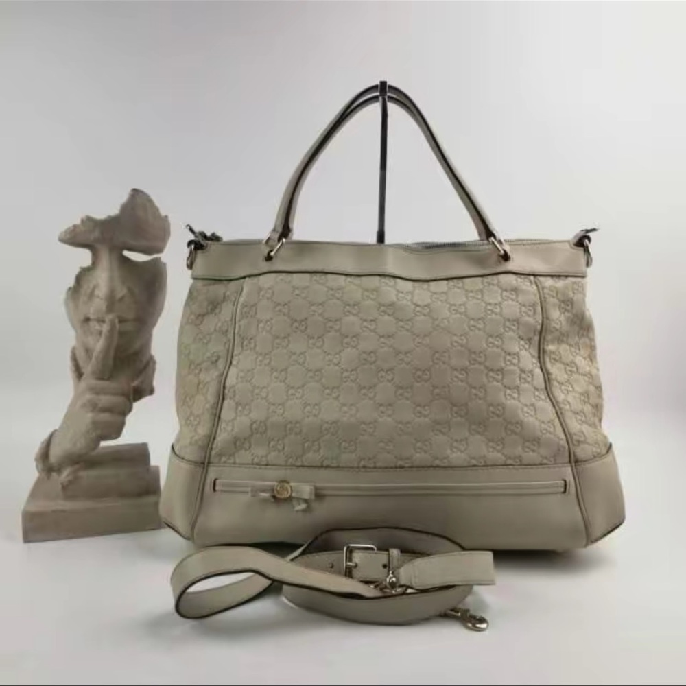 Gucci Guccissima Mayfair Tote w/Shoulder Strap